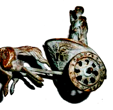 Figurine de char romain